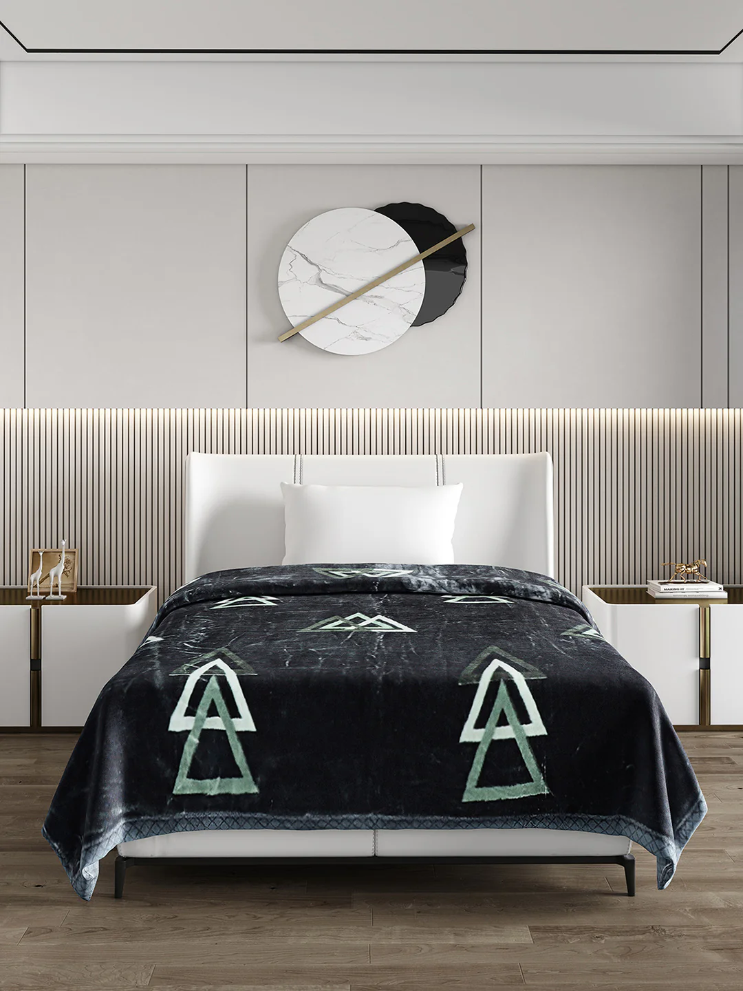 Printed Single Bed Blanket for Heavy Winter -2 Ply - Image 2