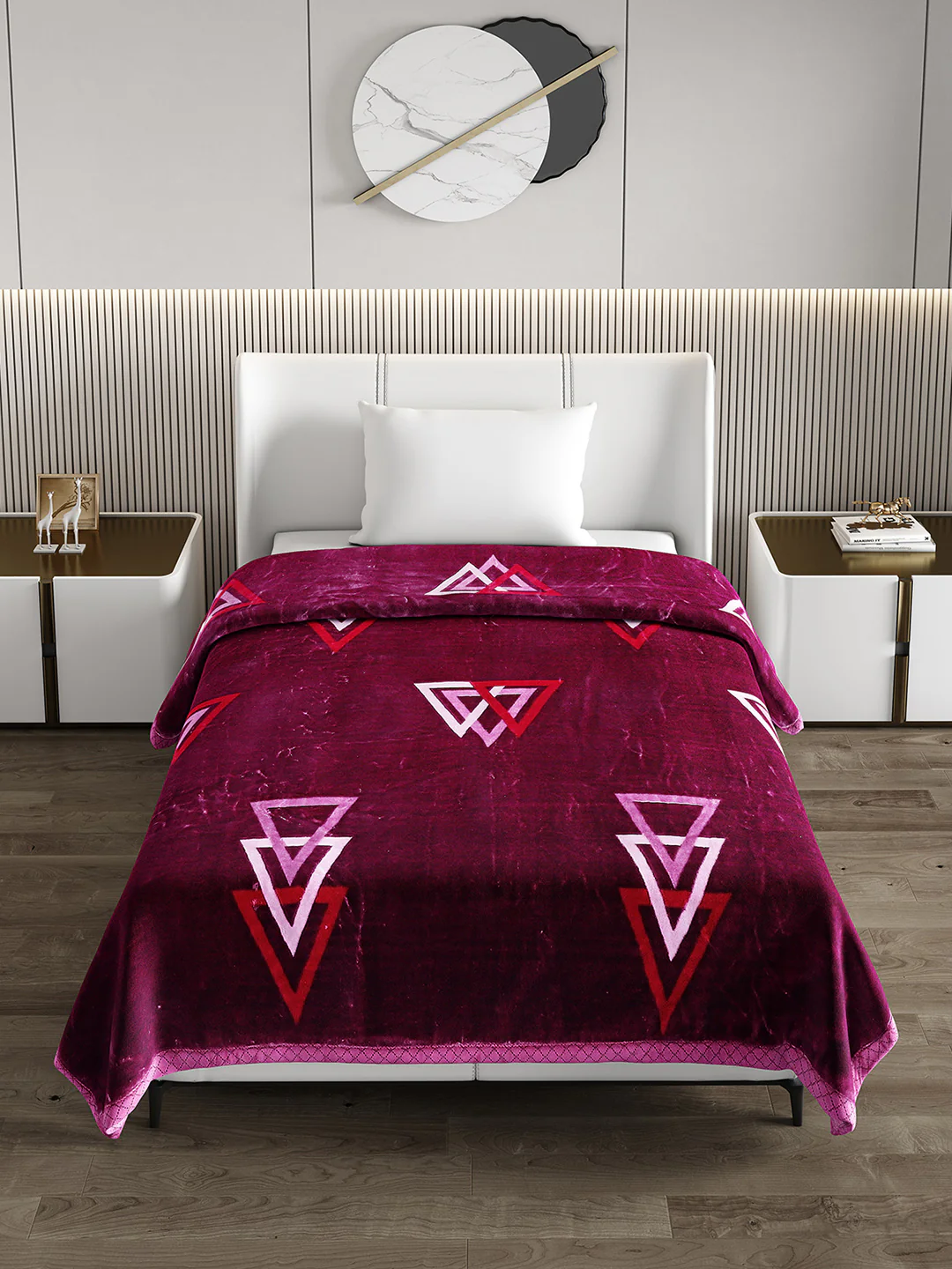 Printed Single Bed Blanket for Heavy Winter -2 Ply - Image 3