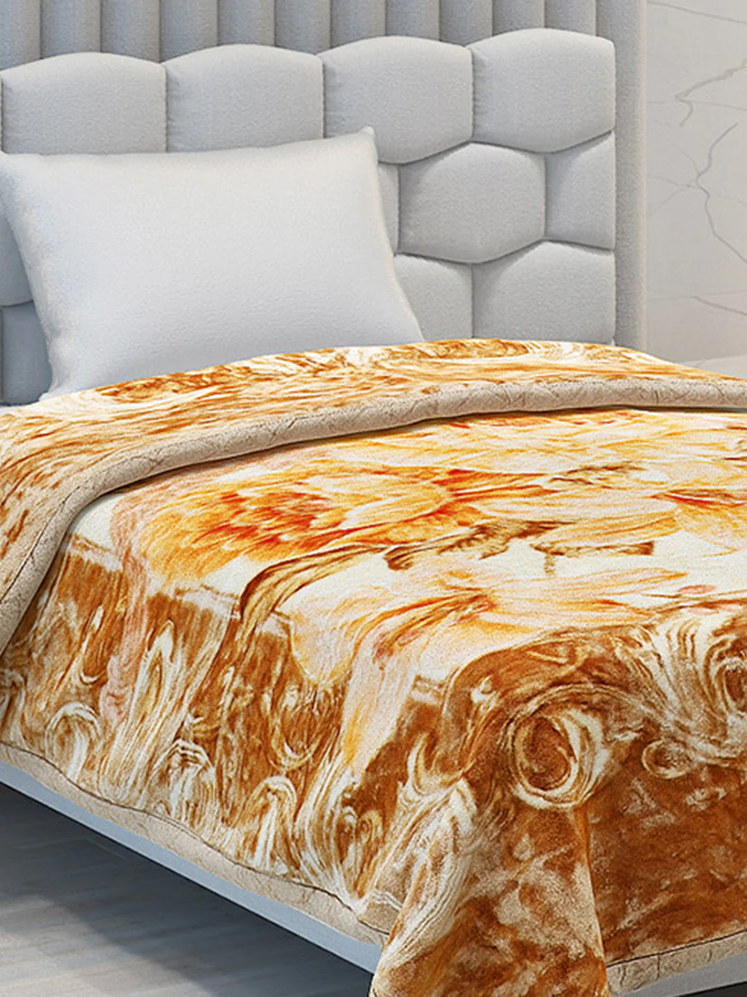 Printed Single Bed Blanket for Heavy Winter -3 Ply - Image 4