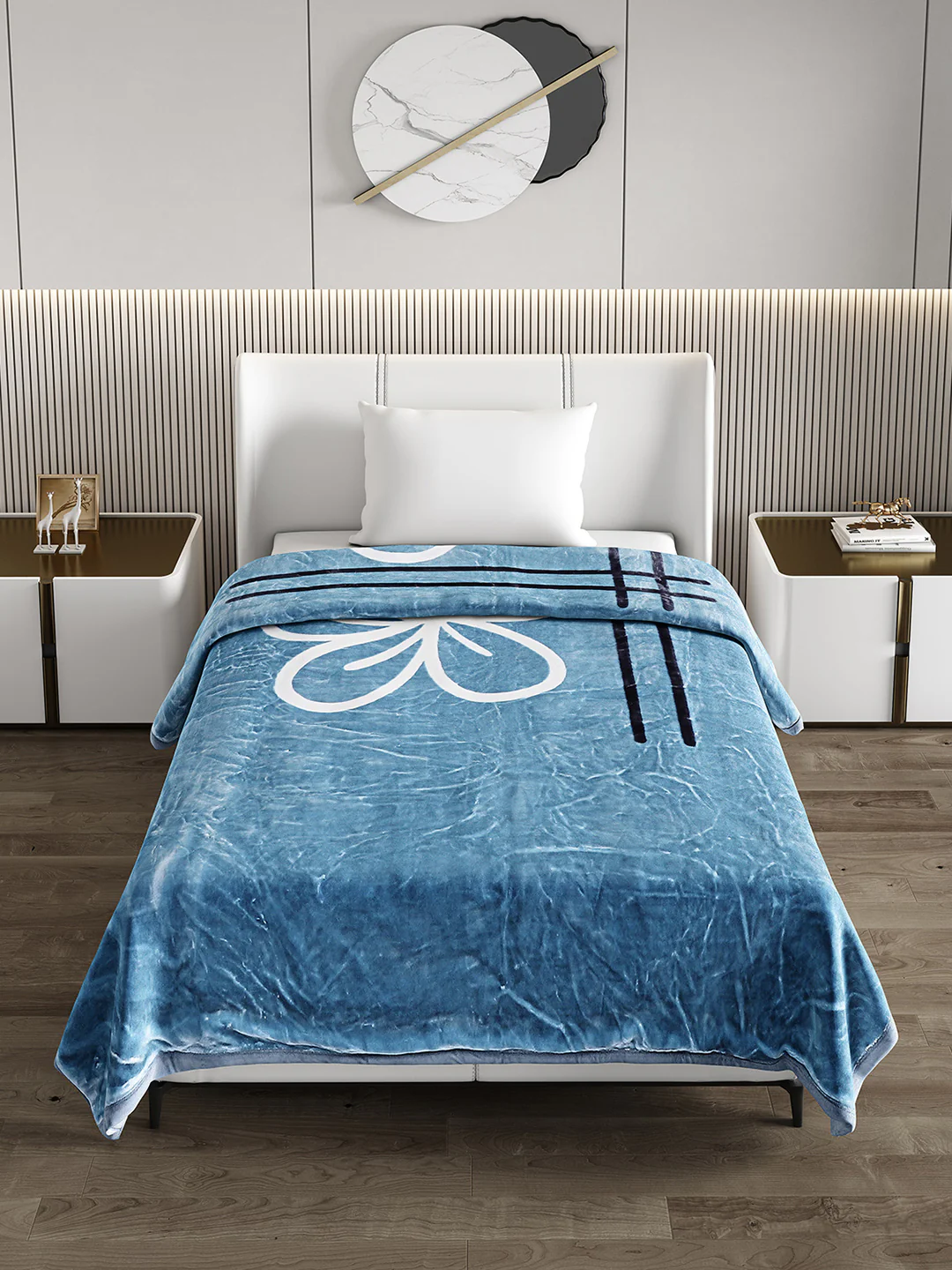 Printed Single Bed Blanket for Heavy Winter -3 Ply - Image 3