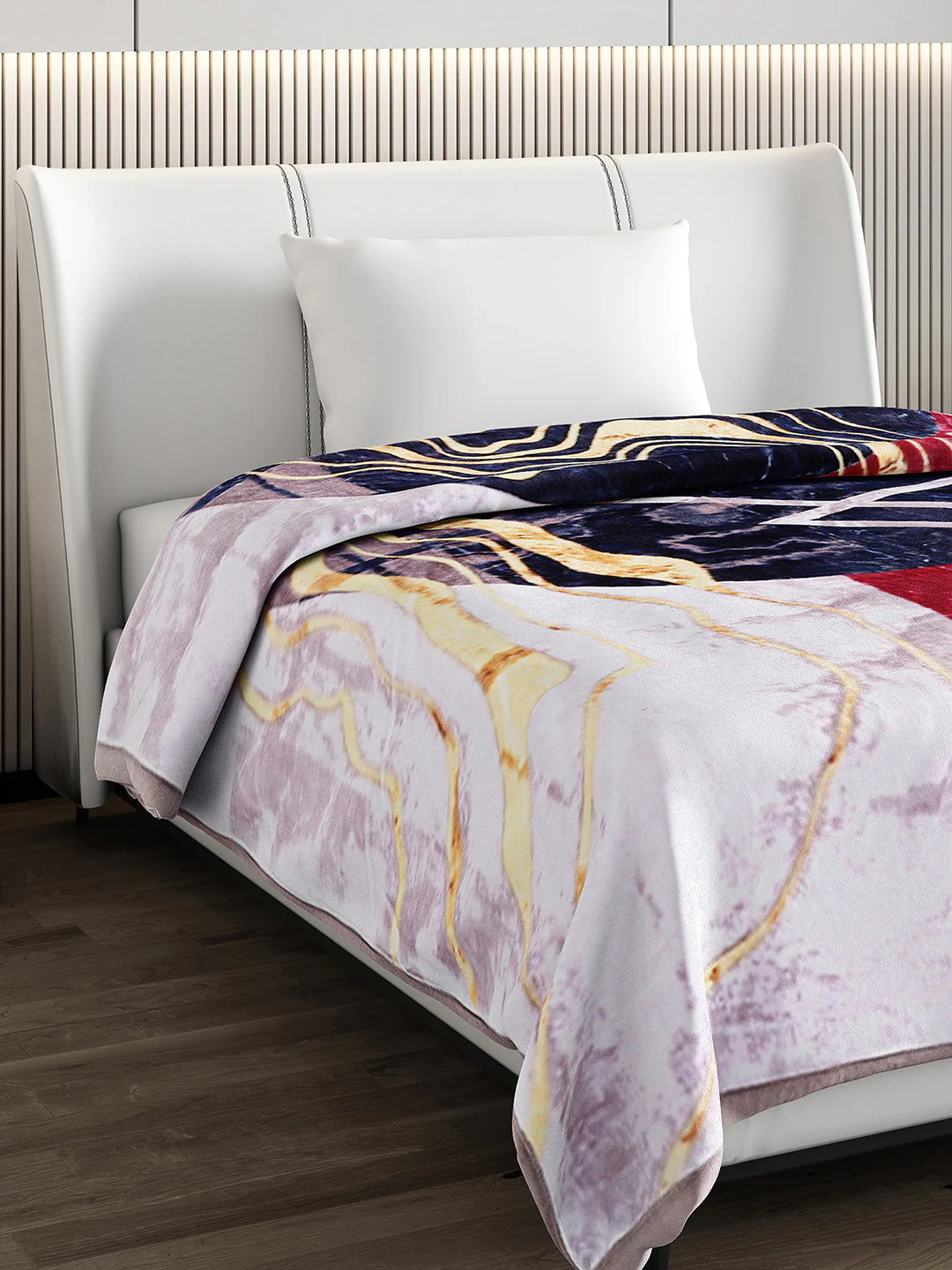 Printed Single Bed Blanket for Heavy Winter -3 Ply - Image 4