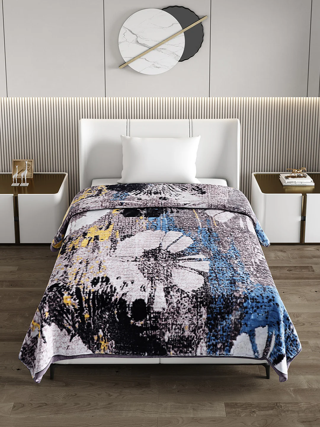 Printed Single Bed Blanket for Heavy Winter -3 Ply - Image 3
