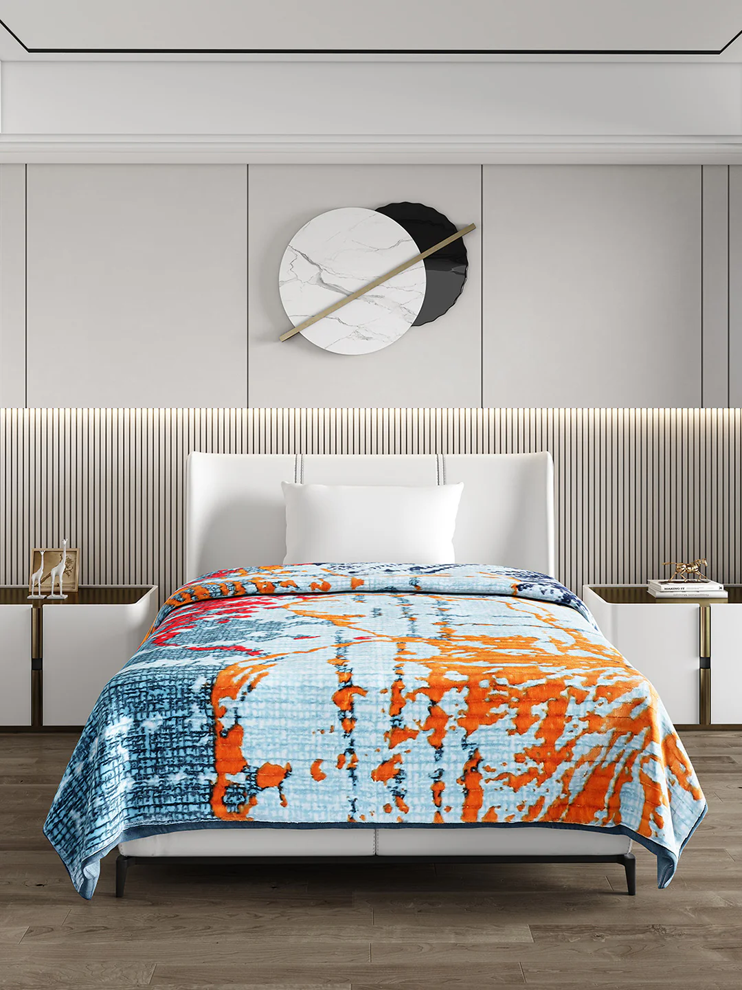 Printed Single Bed Blanket for Heavy Winter -3 Ply - Image 2