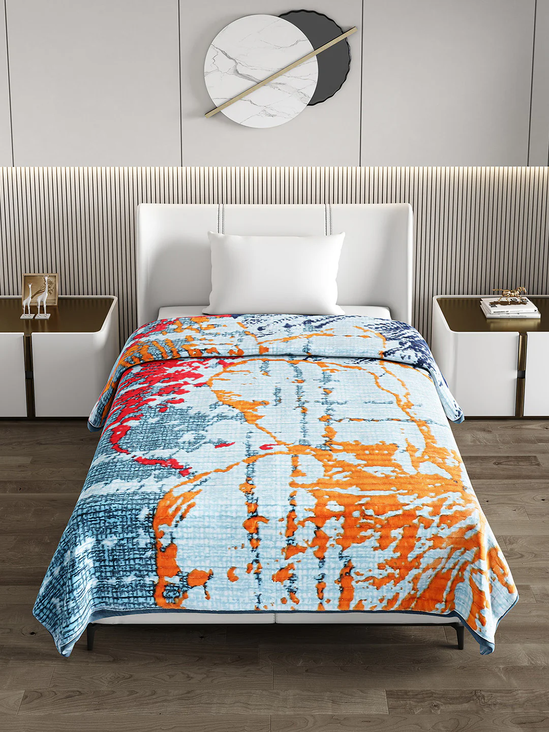 Printed Single Bed Blanket for Heavy Winter -3 Ply - Image 3