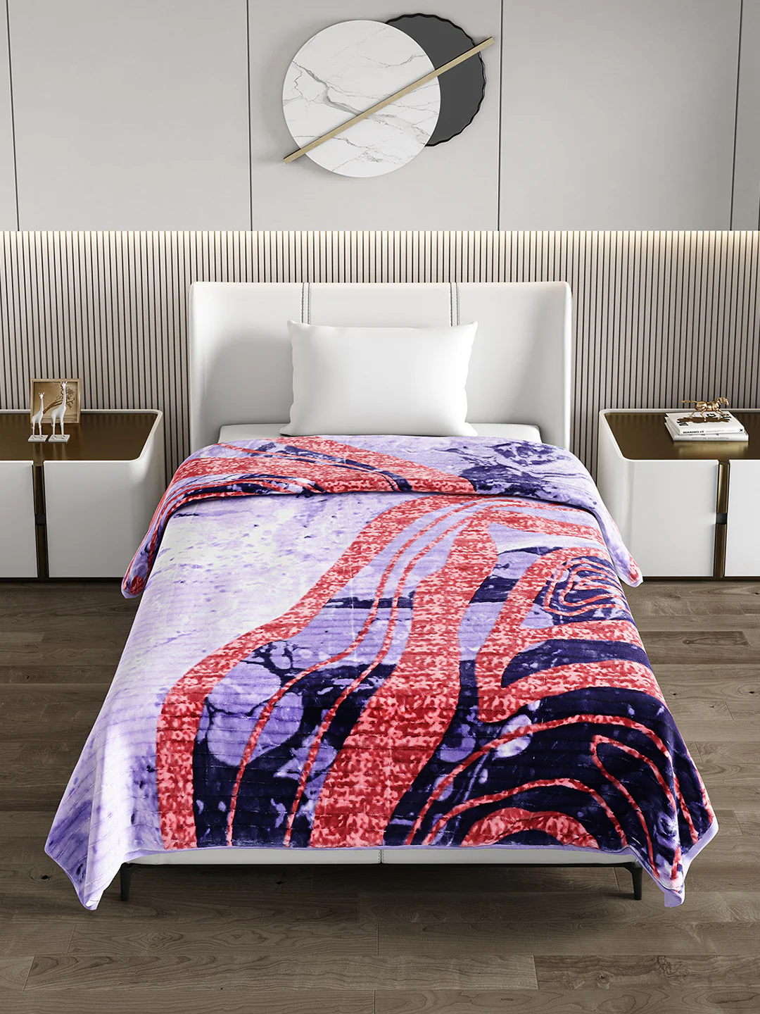Printed Single Bed Blanket for Heavy Winter -3 Ply - Image 3