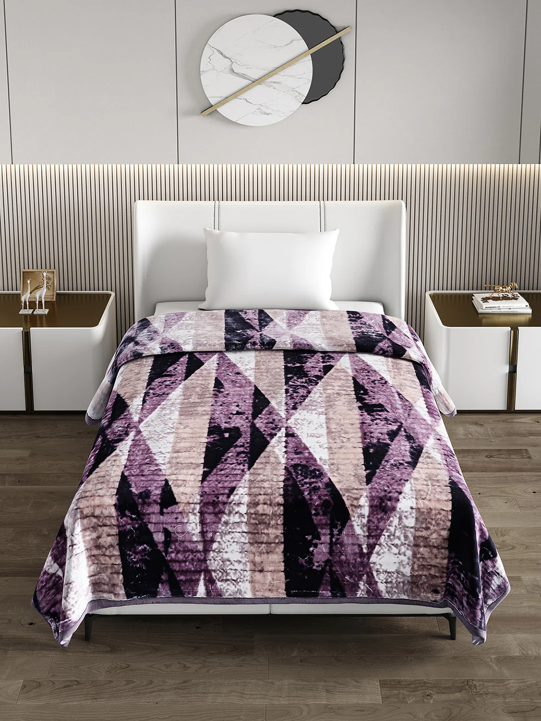 Printed Single Bed Blanket for Heavy Winter -3 Ply - Image 3