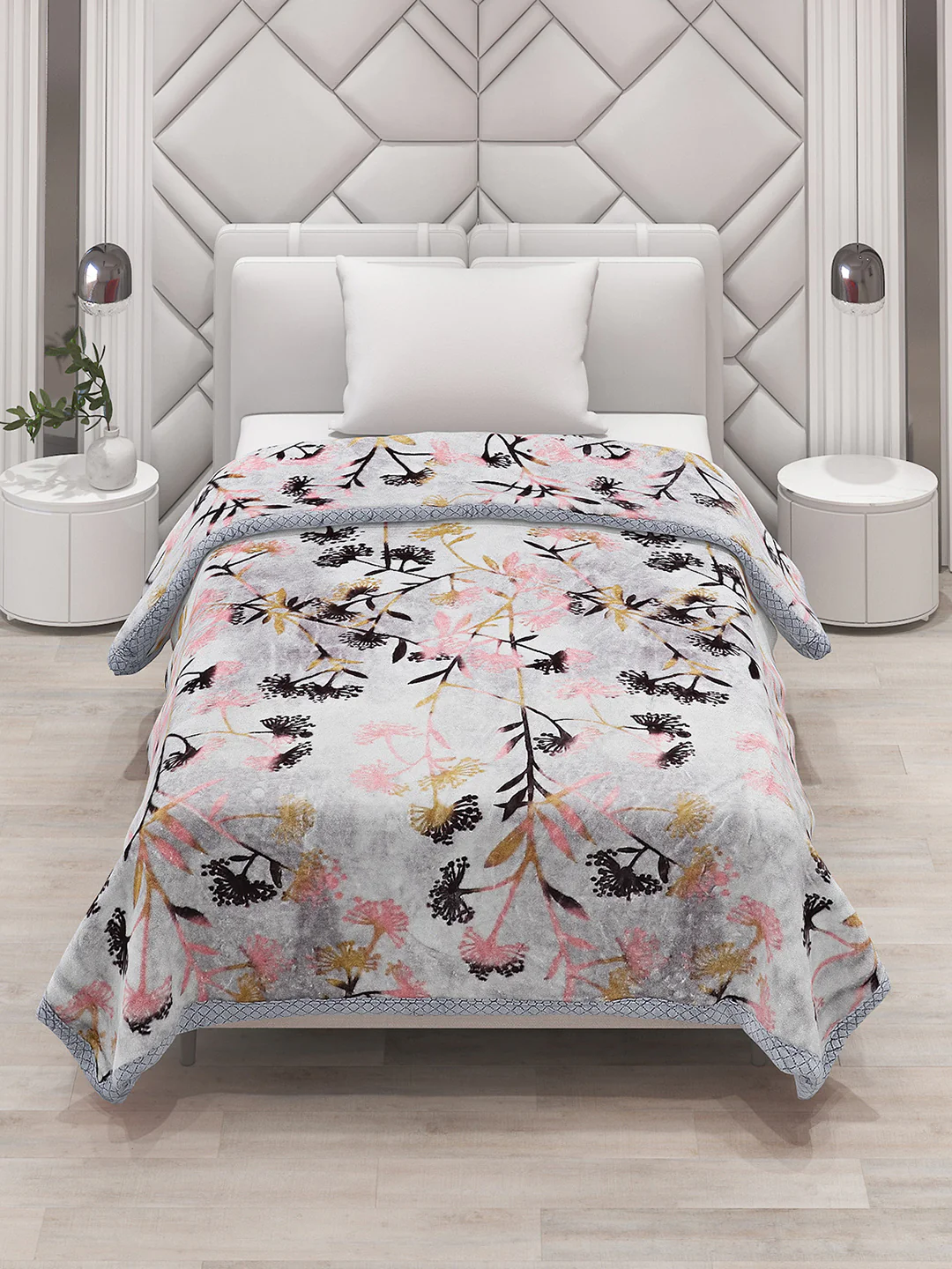 Printed Single Bed Blanket for Mild Winter -1 Ply - Image 2