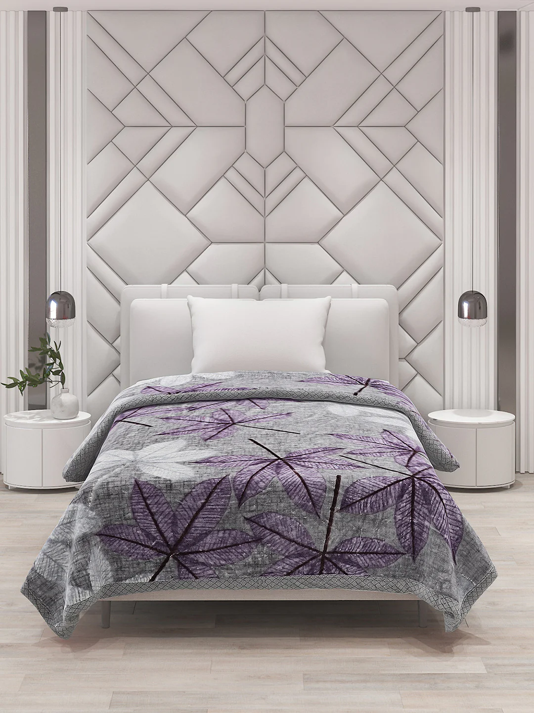 Printed Single Bed Blanket for Mild Winter -1 Ply - Image 3