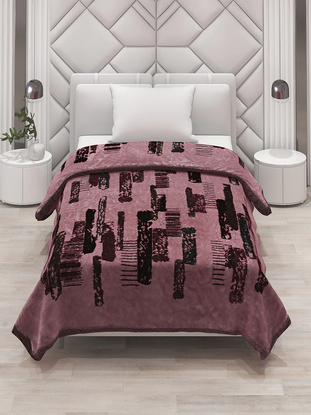 Printed Single Bed Blanket for Mild Winter -1 Ply - Image 2