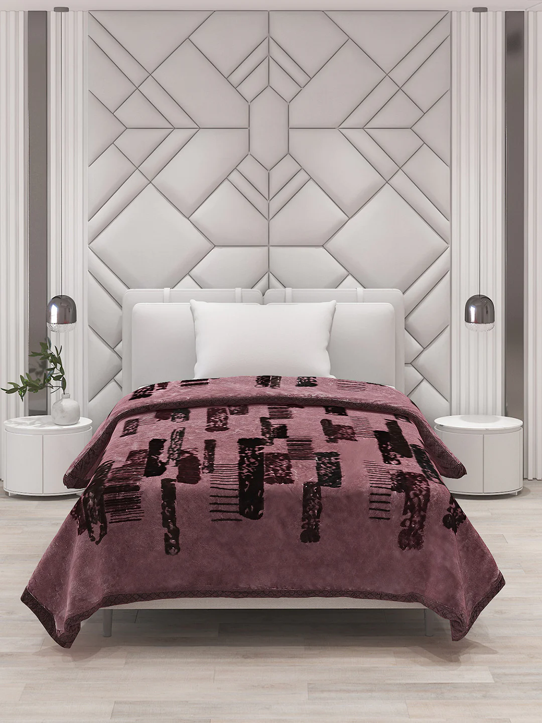 Printed Single Bed Blanket for Mild Winter -1 Ply - Image 3