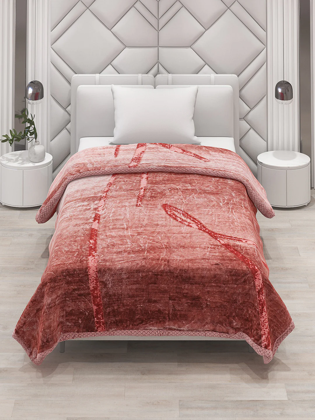 Printed Single Bed Blanket for Mild Winter -1 Ply - Image 2