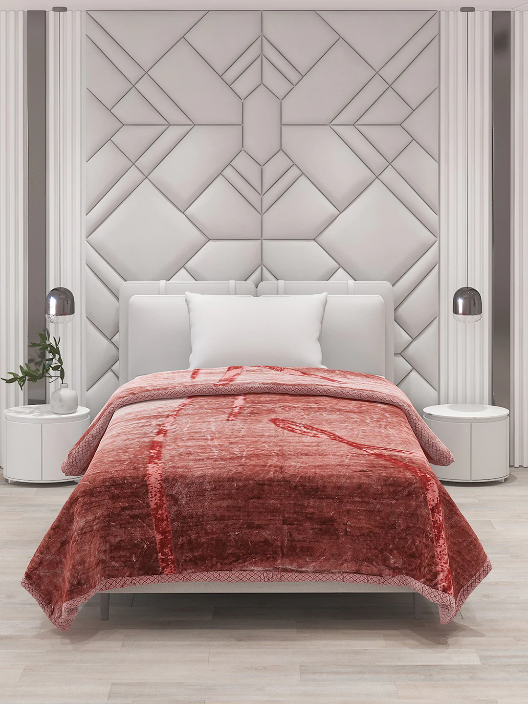 Printed Single Bed Blanket for Mild Winter -1 Ply - Image 3