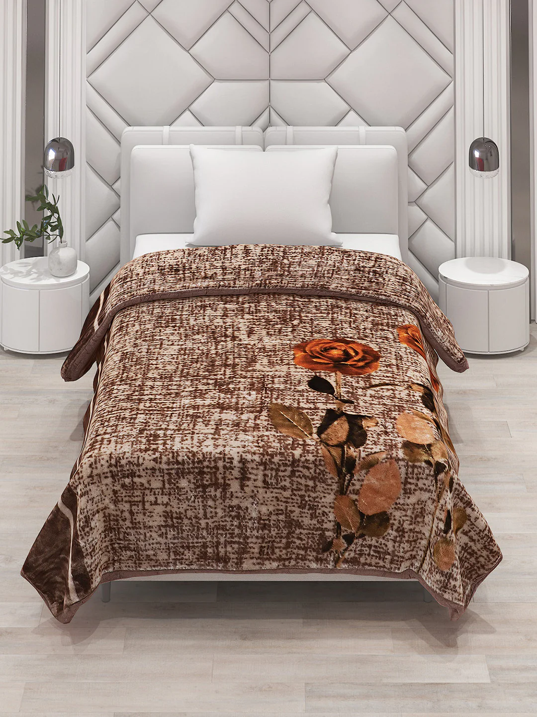 Printed Single Bed Blanket for Mild Winter -1 Ply - Image 2