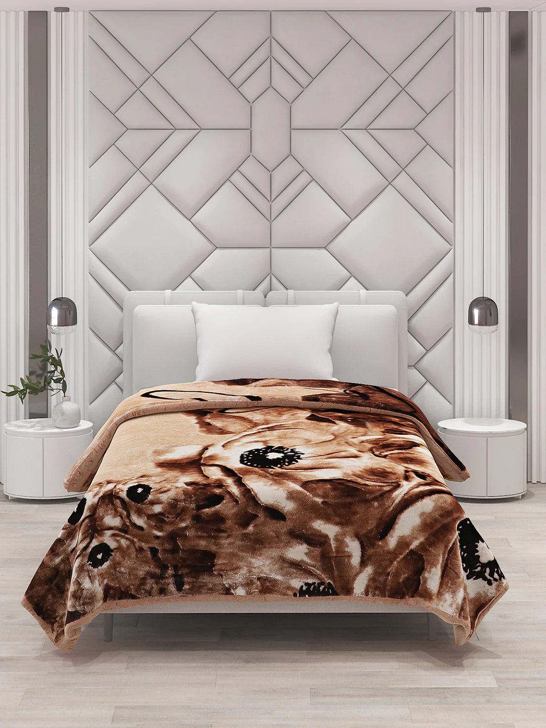 Printed Single Bed Blanket for Mild Winter -1 Ply - Image 3