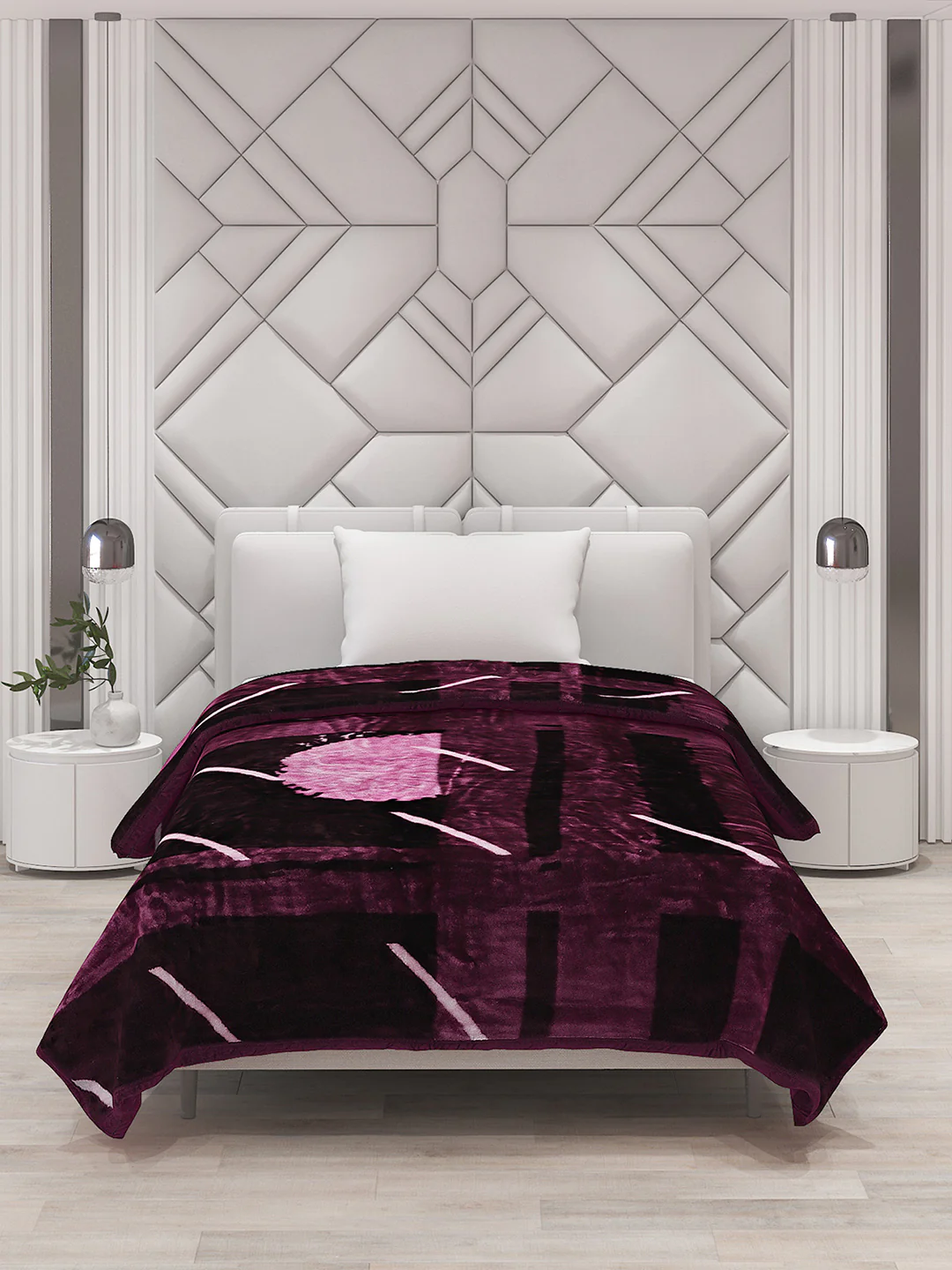 Printed Single Bed Blanket for Mild Winter -1 Ply - Image 3