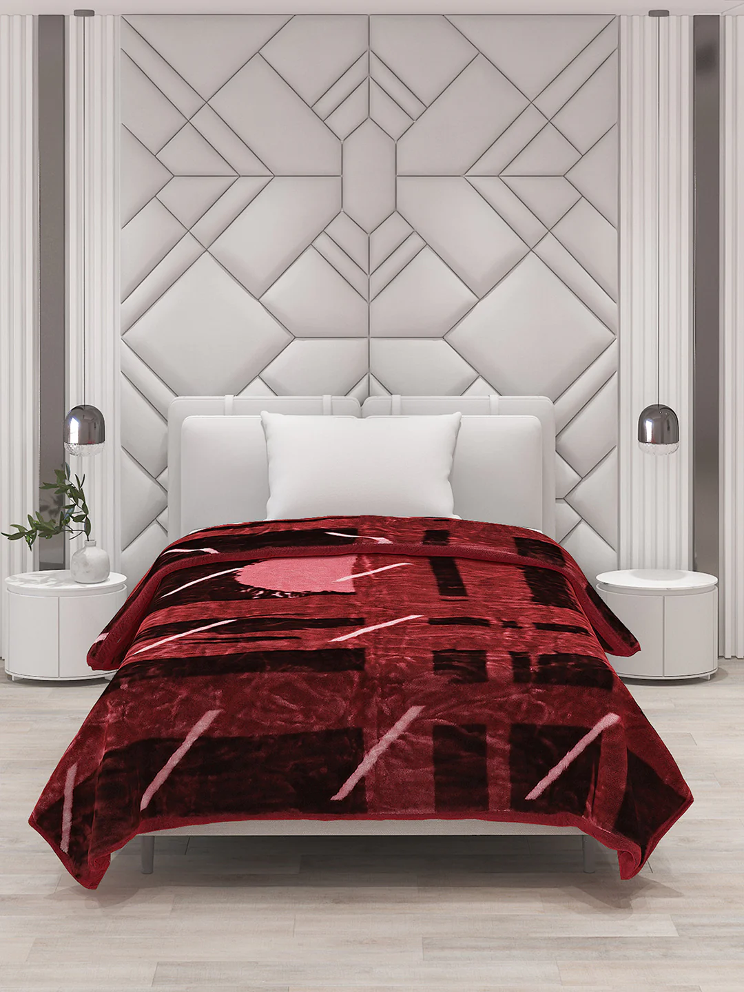 Printed Single Bed Blanket for Mild Winter -1 Ply - Image 3