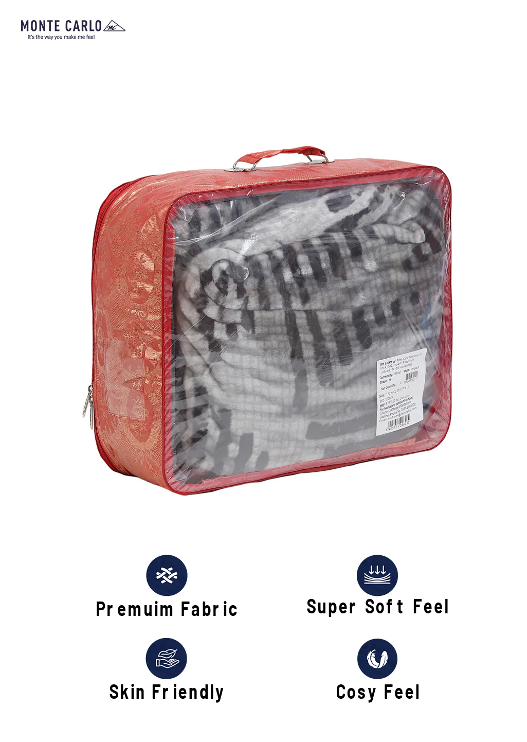 Printed Single Bed Blanket for Mild Winter -1 Ply - Image 8