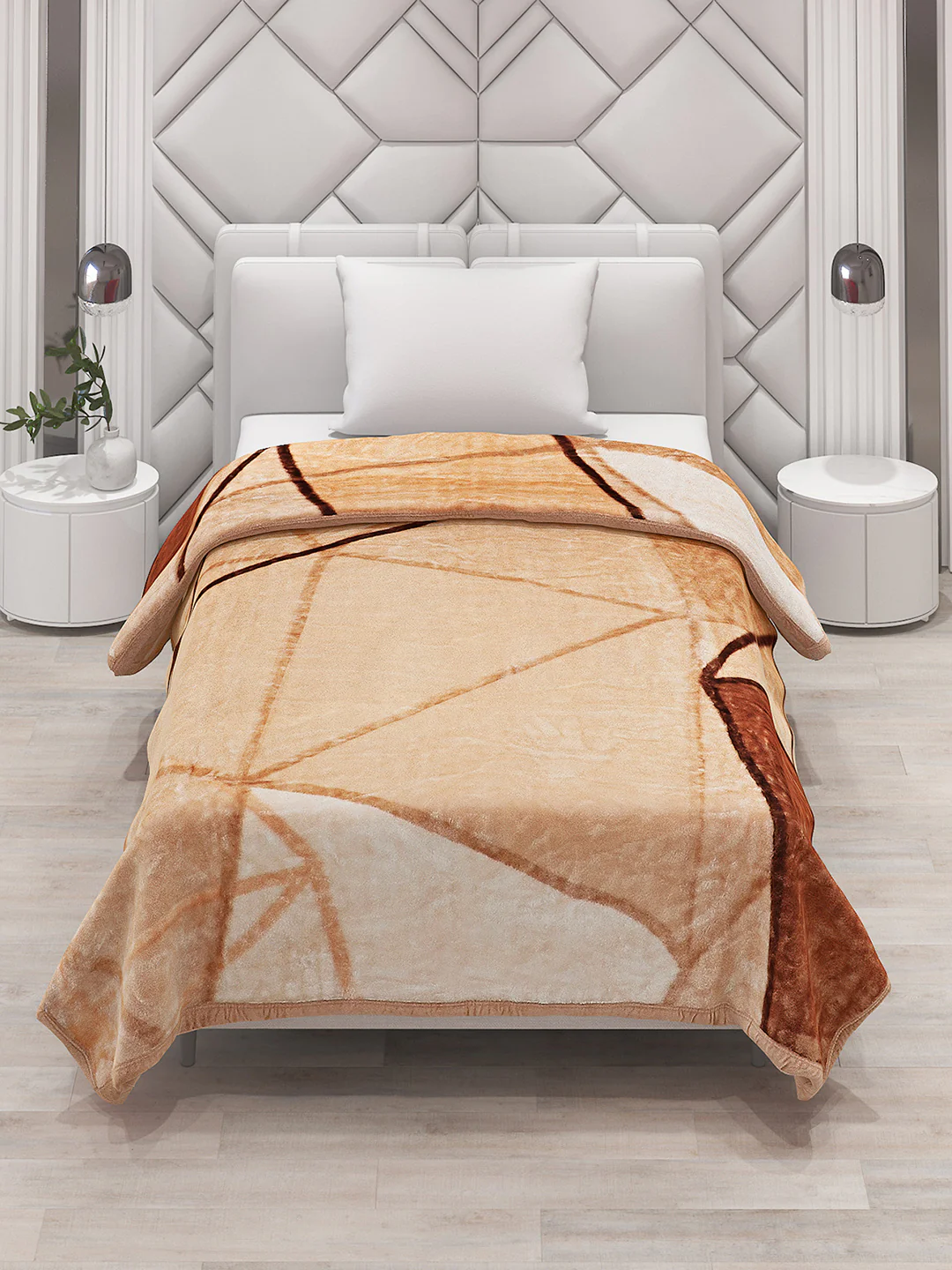 Printed Single Bed Blanket for Mild Winter -1 Ply - Image 2