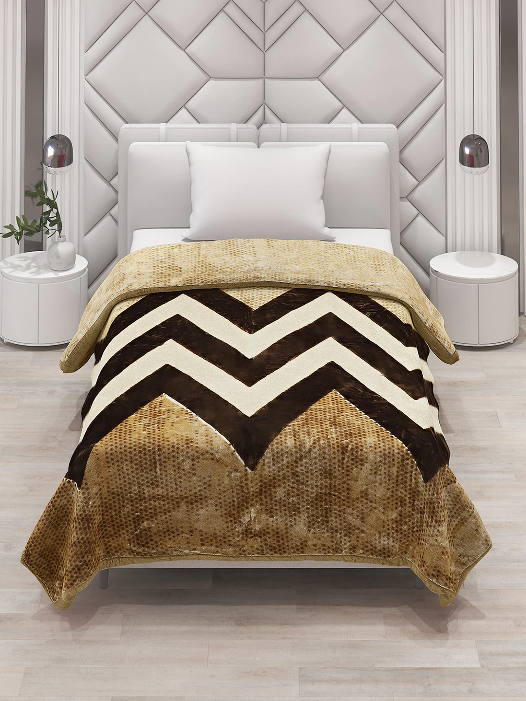 Printed Single Bed Blanket for Mild Winter -1 Ply - Image 2
