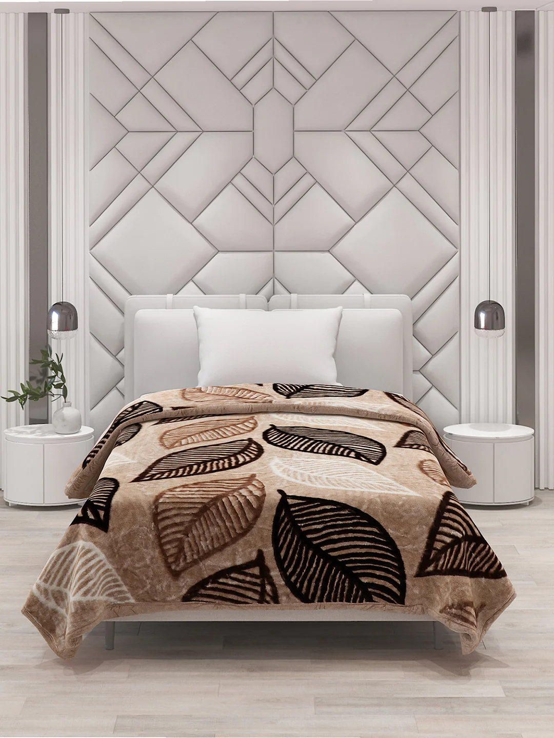 Printed Single Bed Blanket for Mild Winter -1 Ply - Image 3