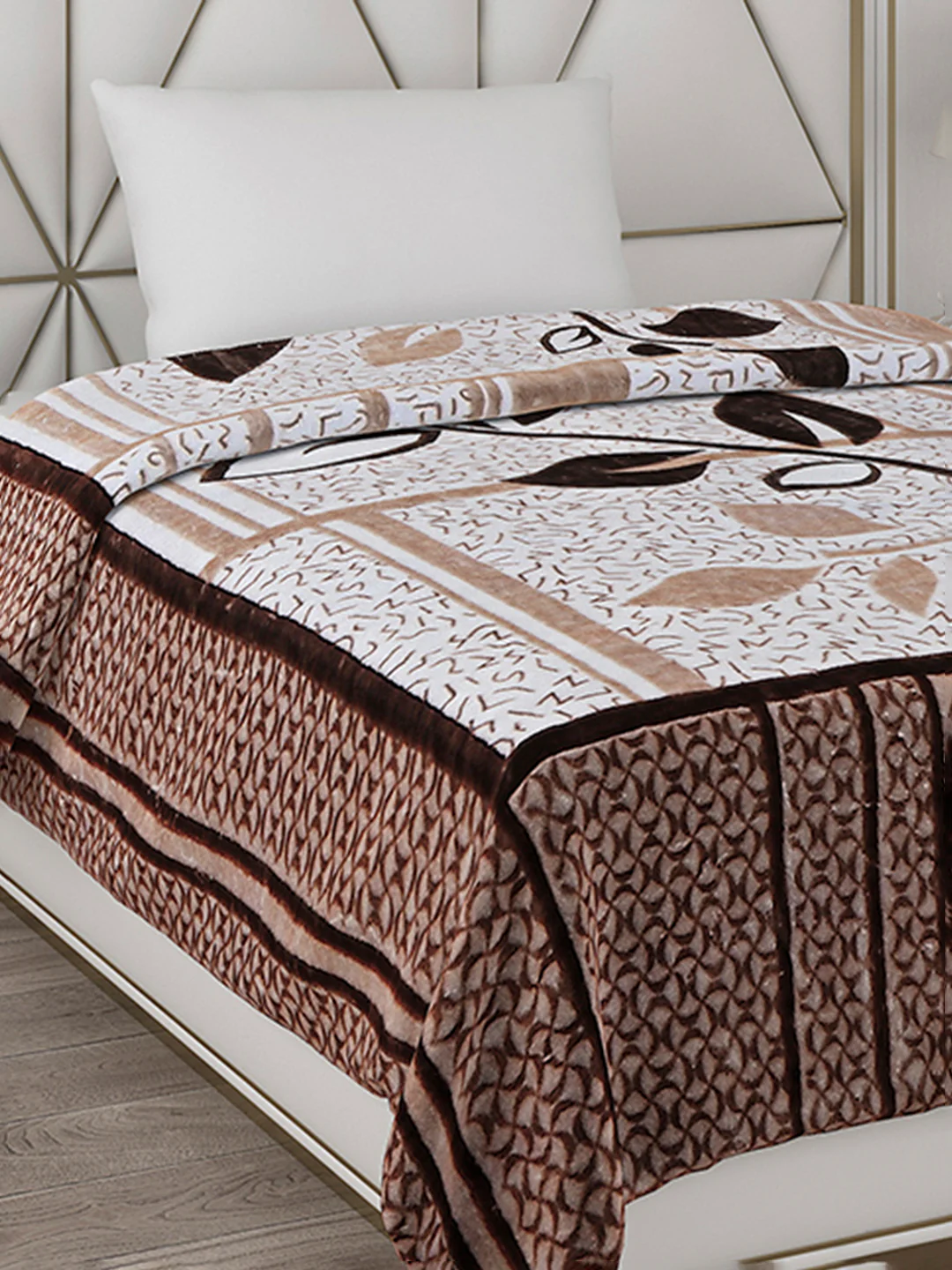 Printed Single Bed Blanket for Mild Winter -1 Ply - Image 4