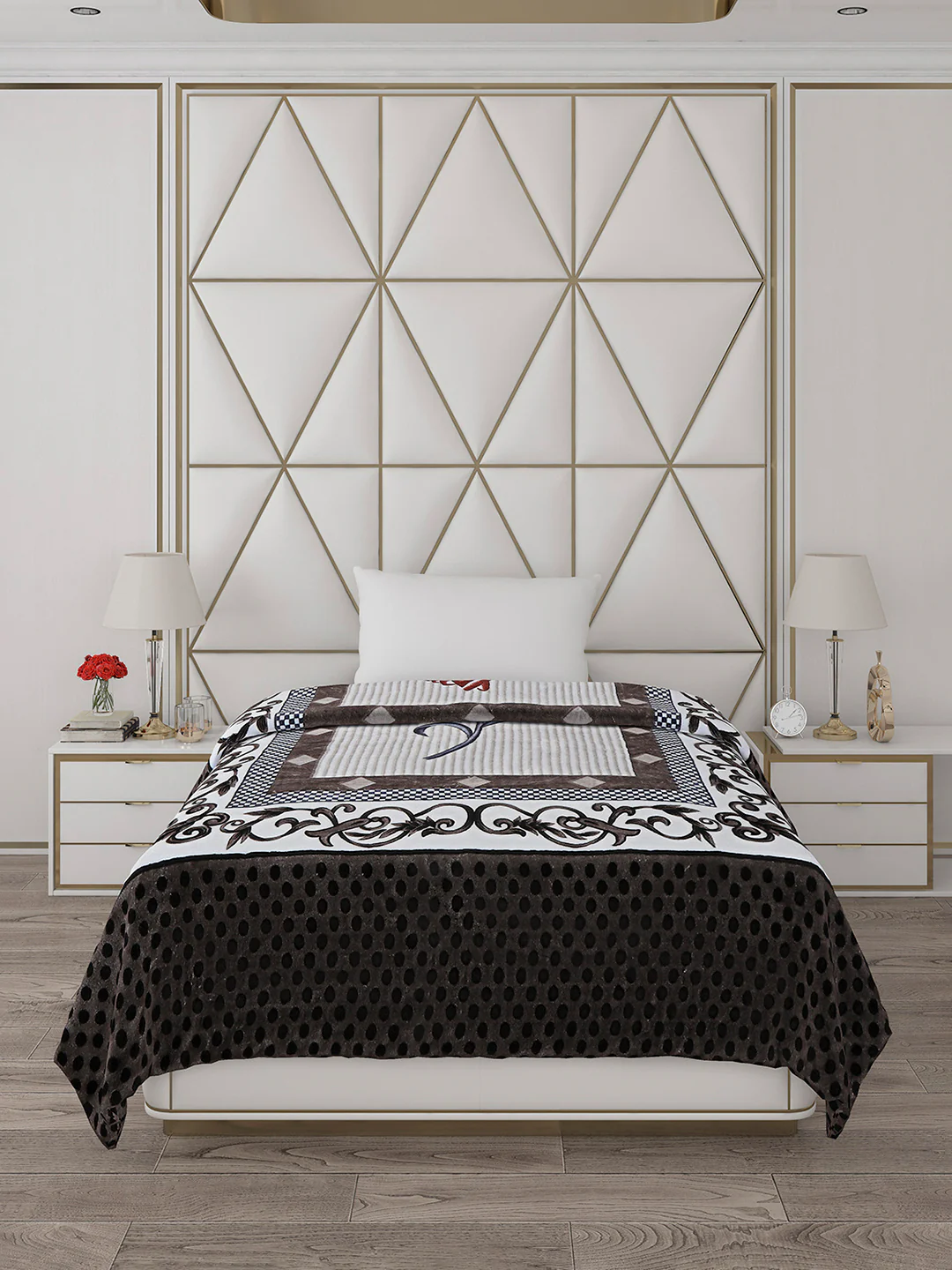 Printed Single Bed Blanket for Mild Winter -1 Ply - Image 2
