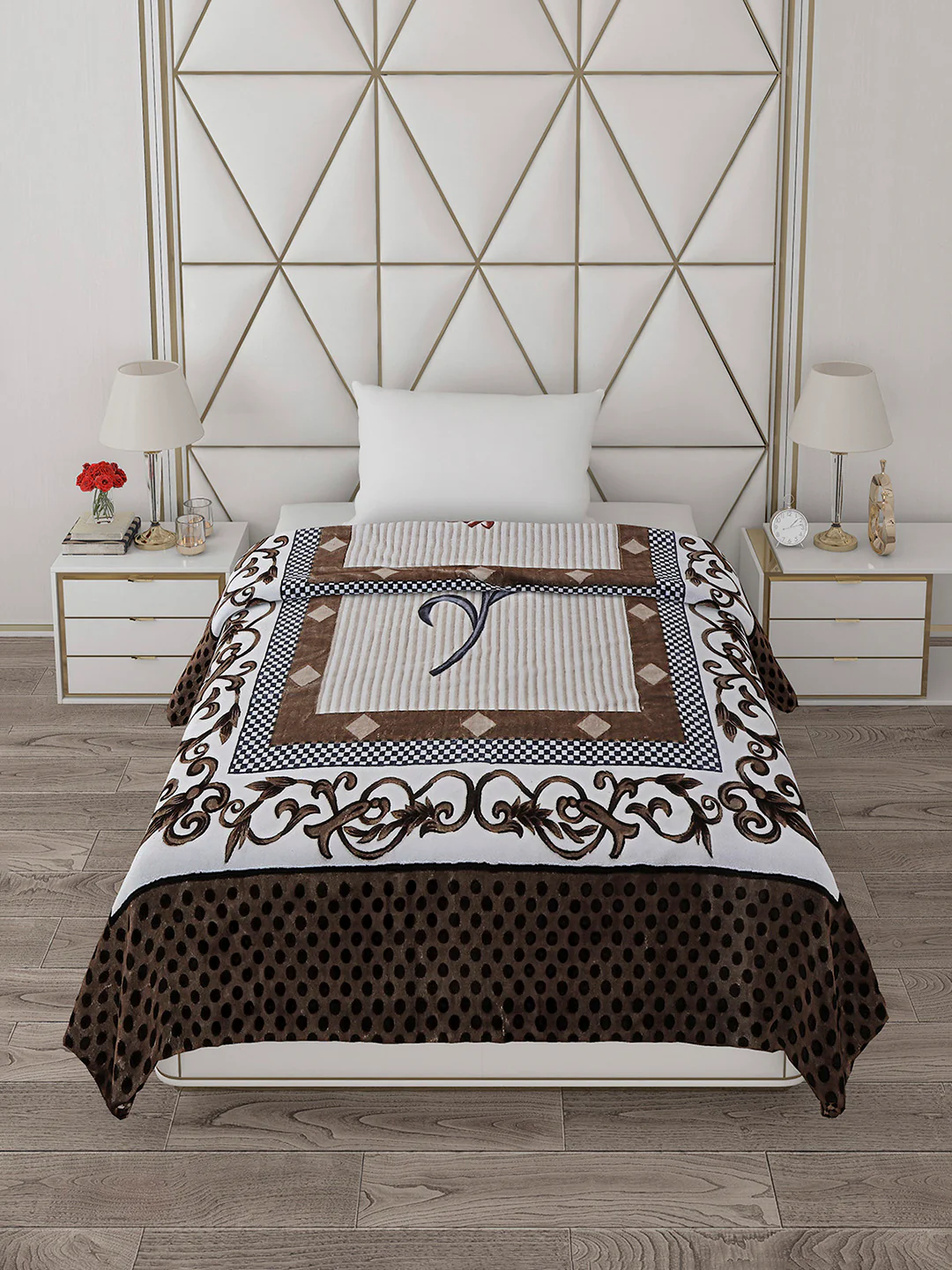 Printed Single Bed Blanket for Mild Winter -1 Ply - Image 3