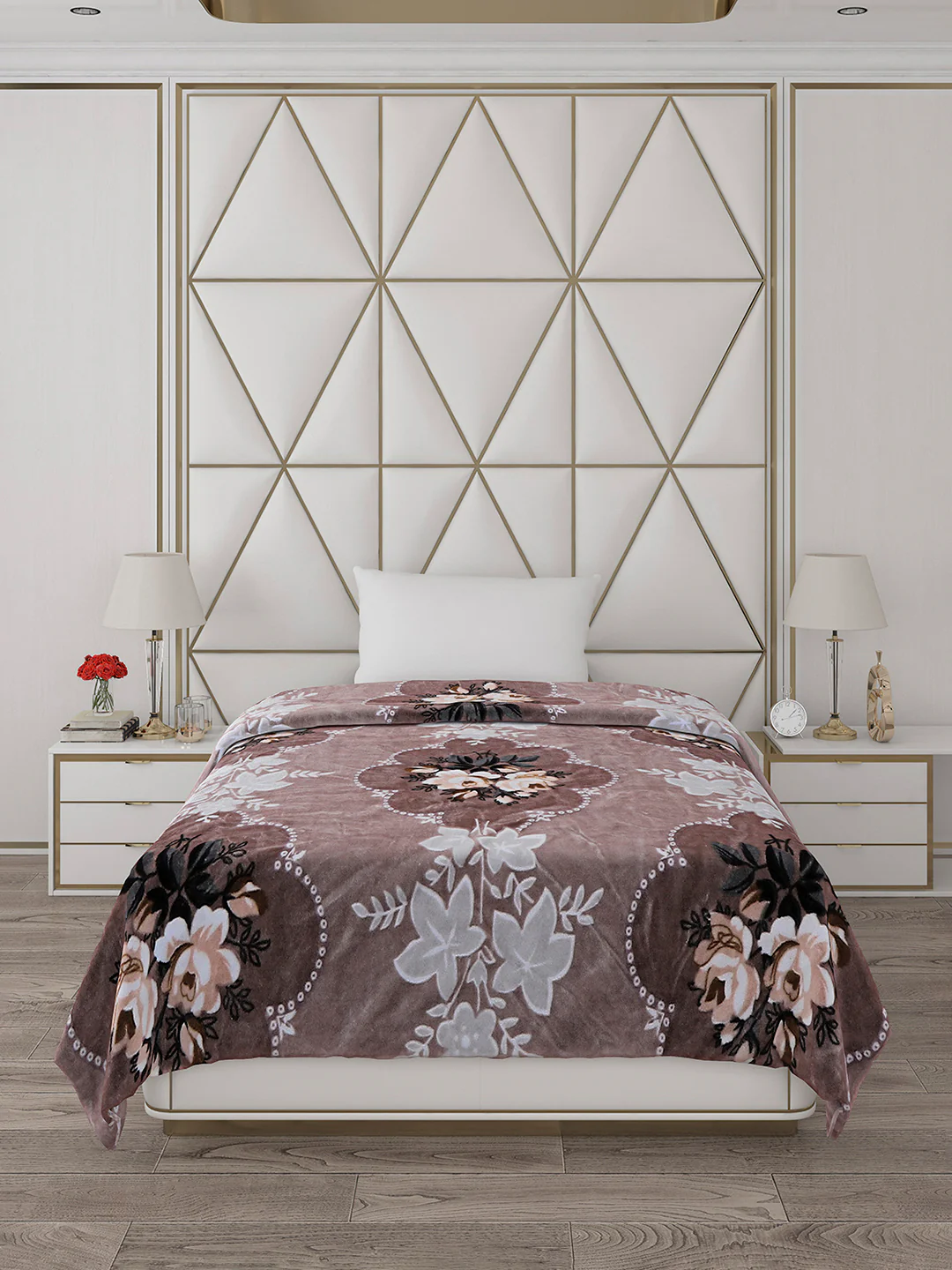Printed Single Bed Blanket for Mild Winter -1 Ply - Image 2