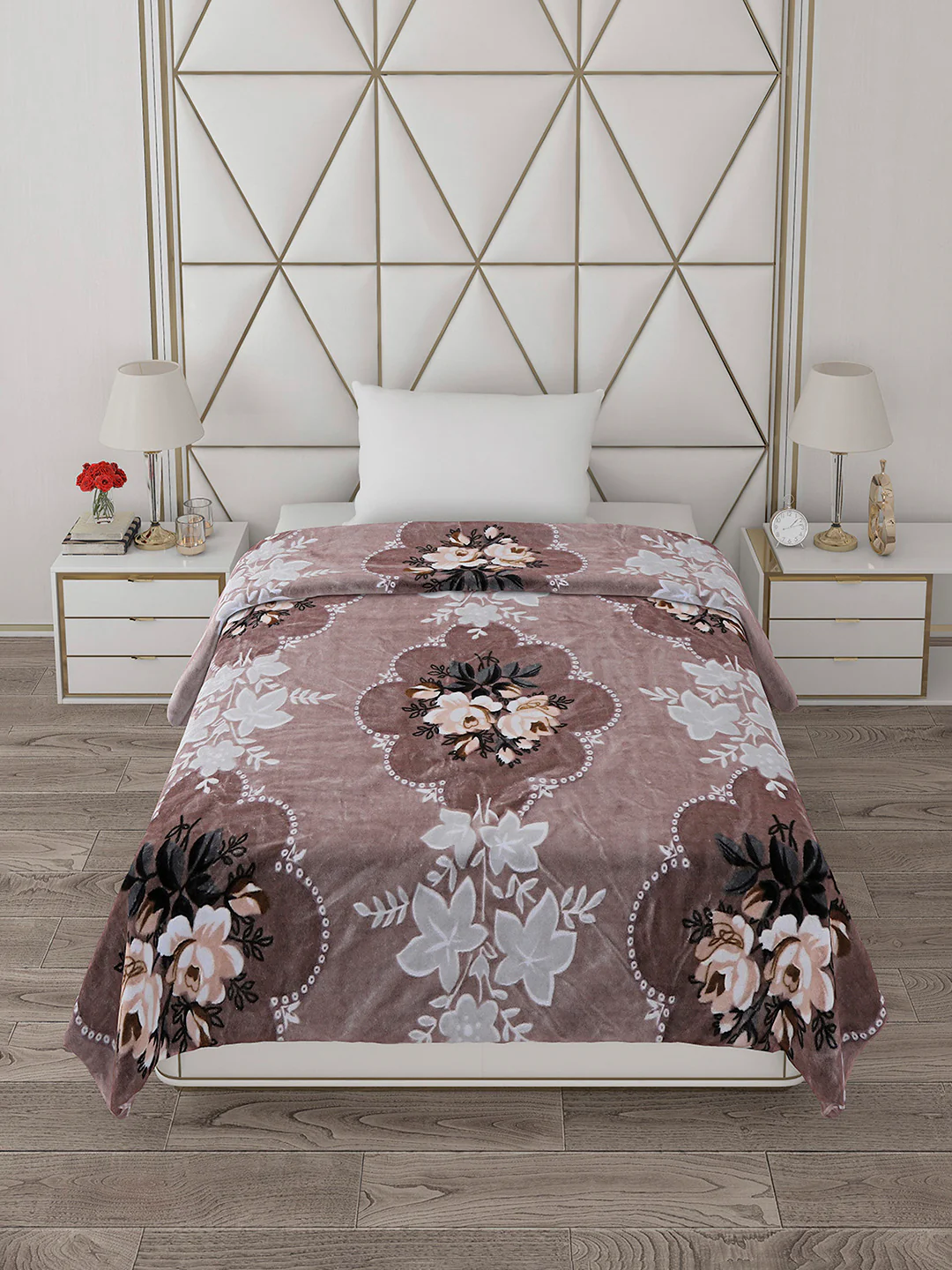 Printed Single Bed Blanket for Mild Winter -1 Ply - Image 3