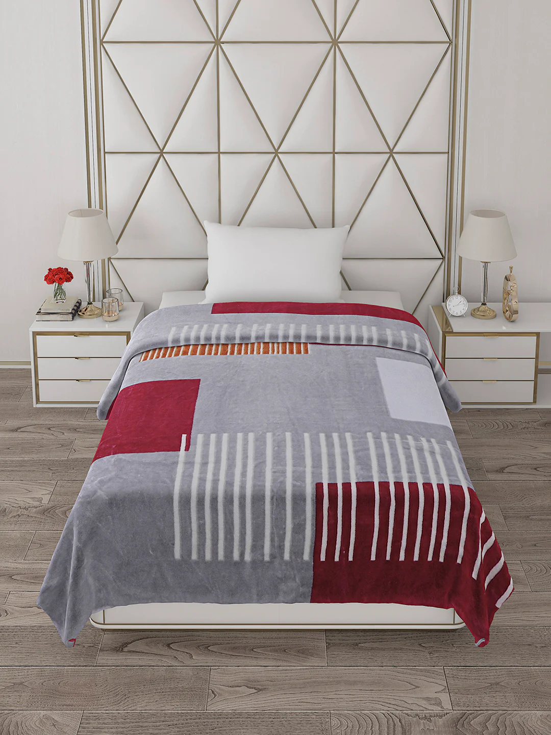 Printed Single Bed Blanket for Mild Winter -1 Ply - Image 3