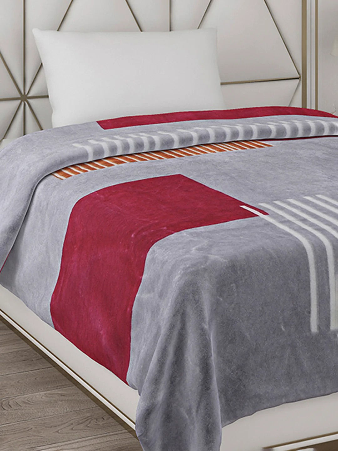 Printed Single Bed Blanket for Mild Winter -1 Ply - Image 4