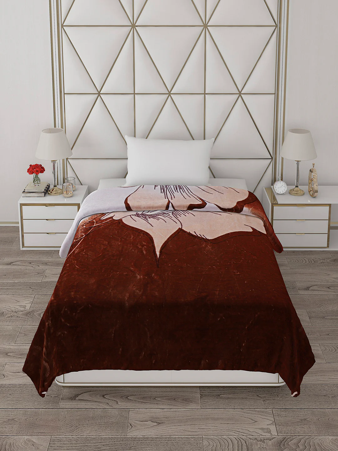Printed Single Bed Blanket for Mild Winter -1 Ply - Image 3