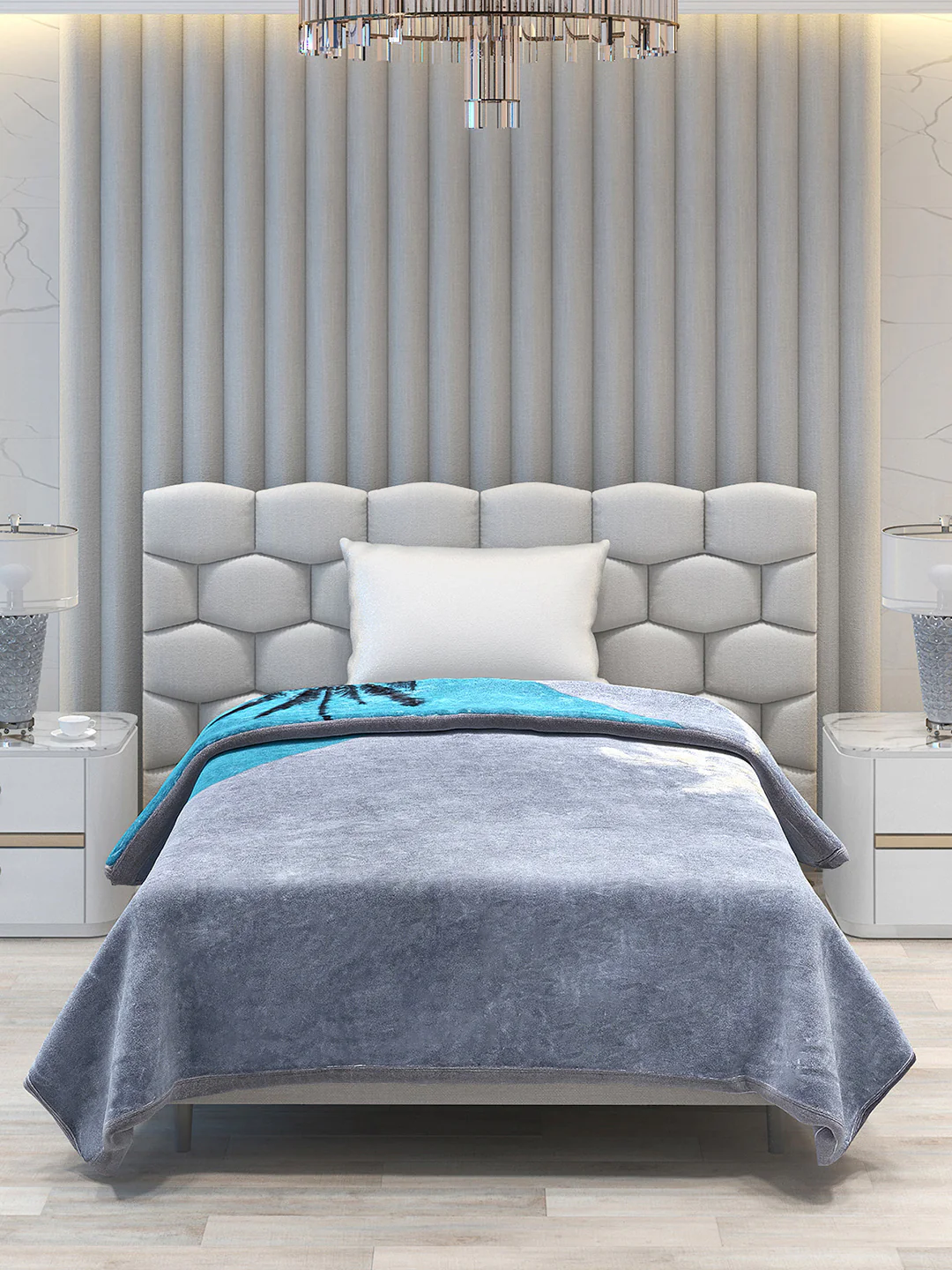 Printed Single Bed Blanket for Mild Winter -2 Ply - Image 3