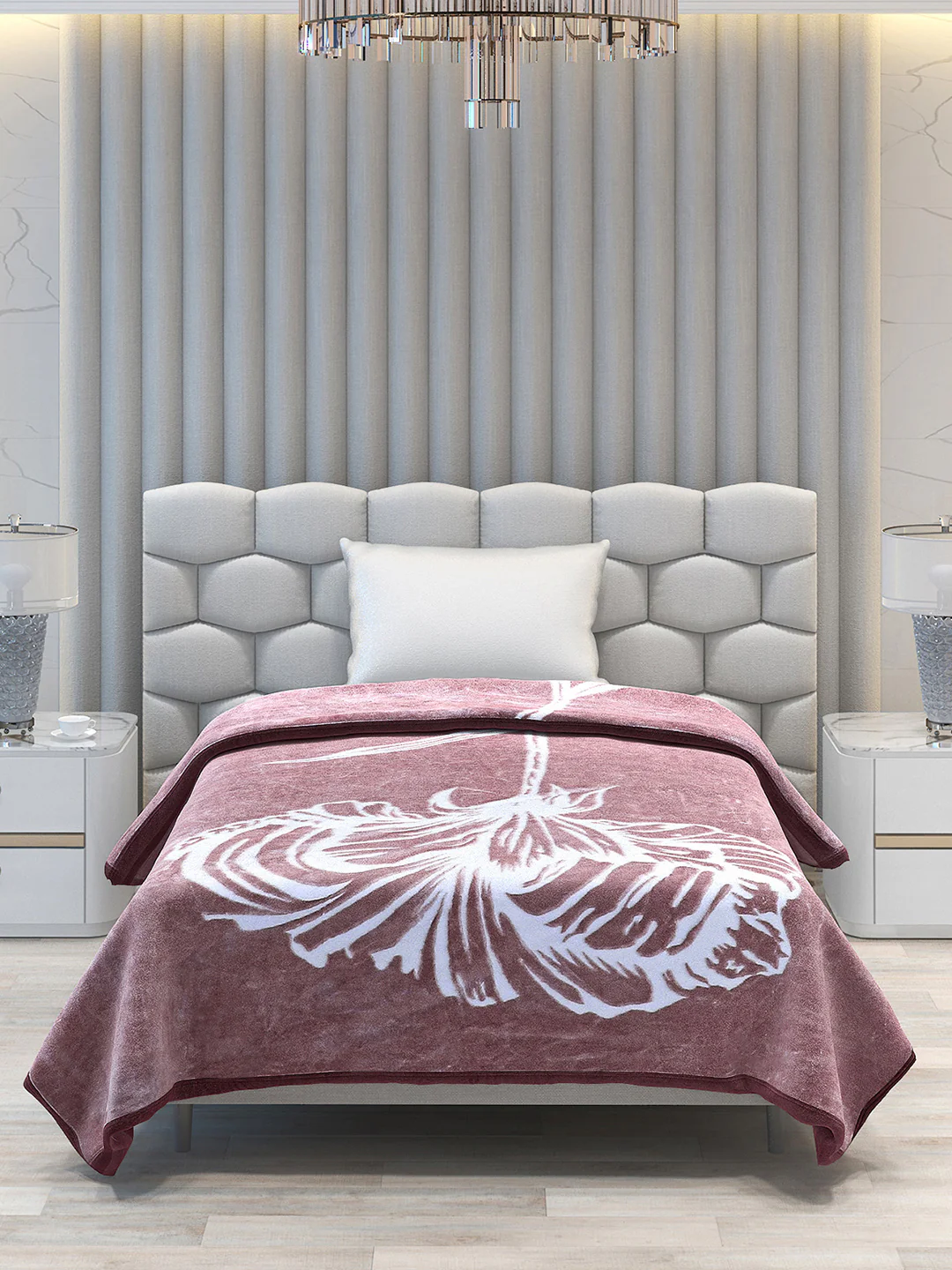 Printed Single Bed Blanket for Mild Winter -2 Ply - Image 3
