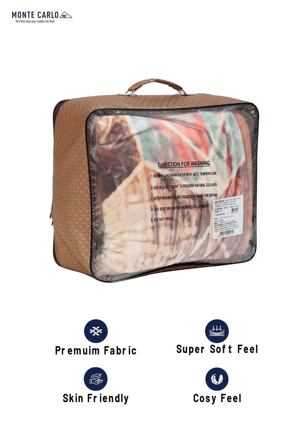 Printed Single Bed Blanket for Mild Winter -2 Ply - Image 8