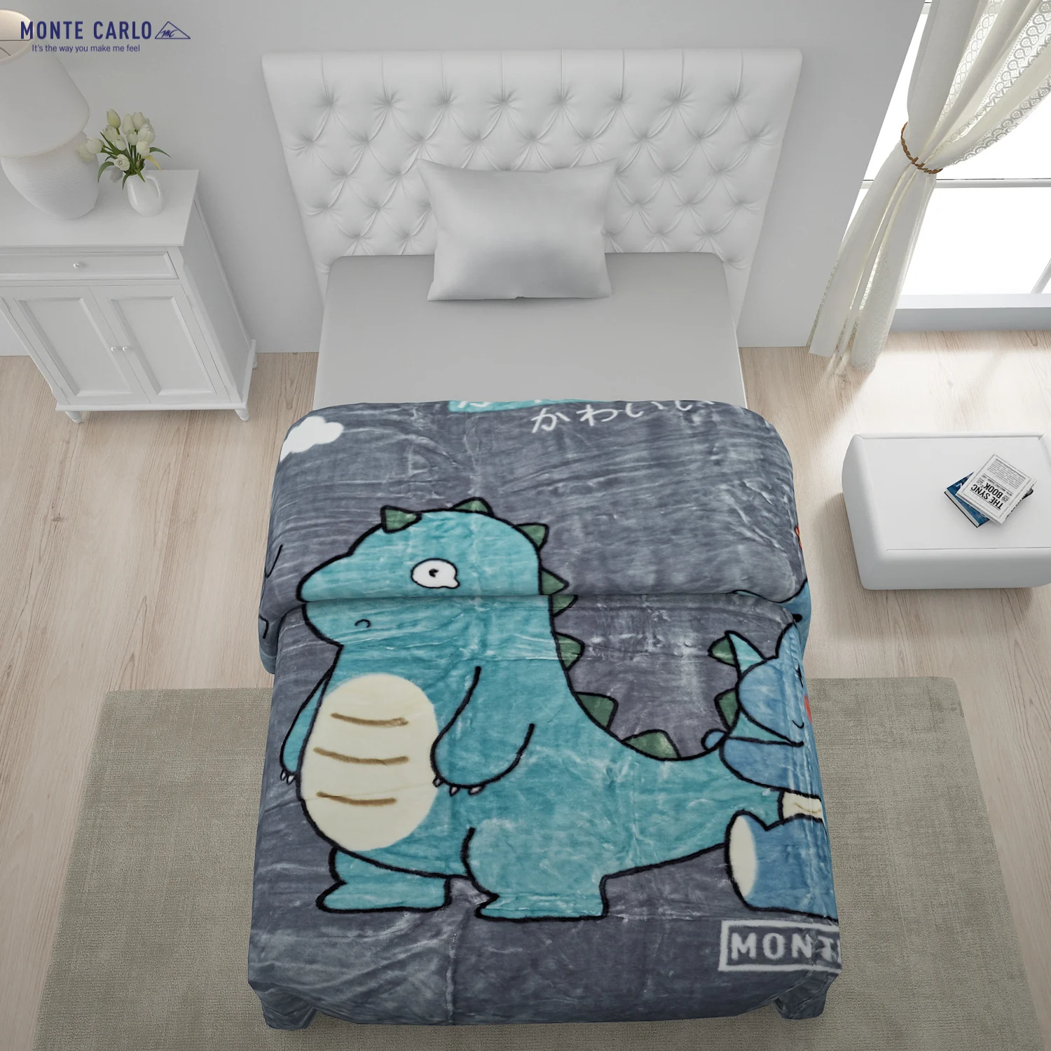 Printed Single Bed Blanket for Mild Winter -2 Ply - Image 3