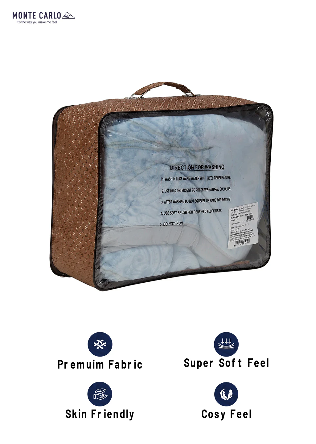 Printed Single Bed Blanket for Mild Winter -2 Ply - Image 8