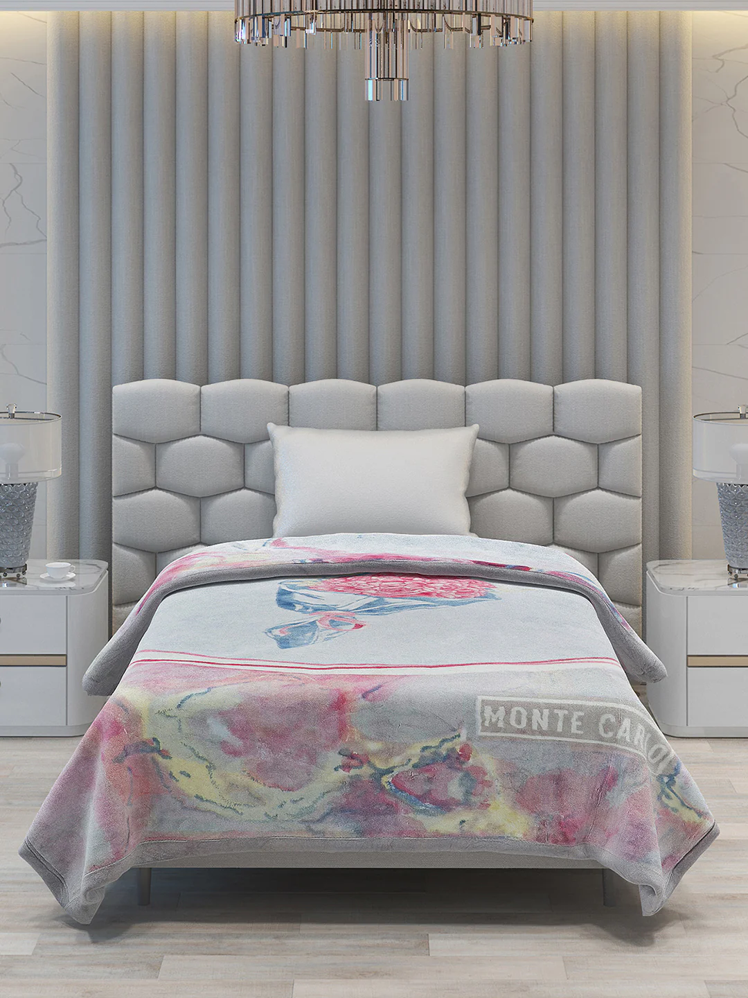Printed Single Bed Blanket for Mild Winter -2 Ply - Image 3