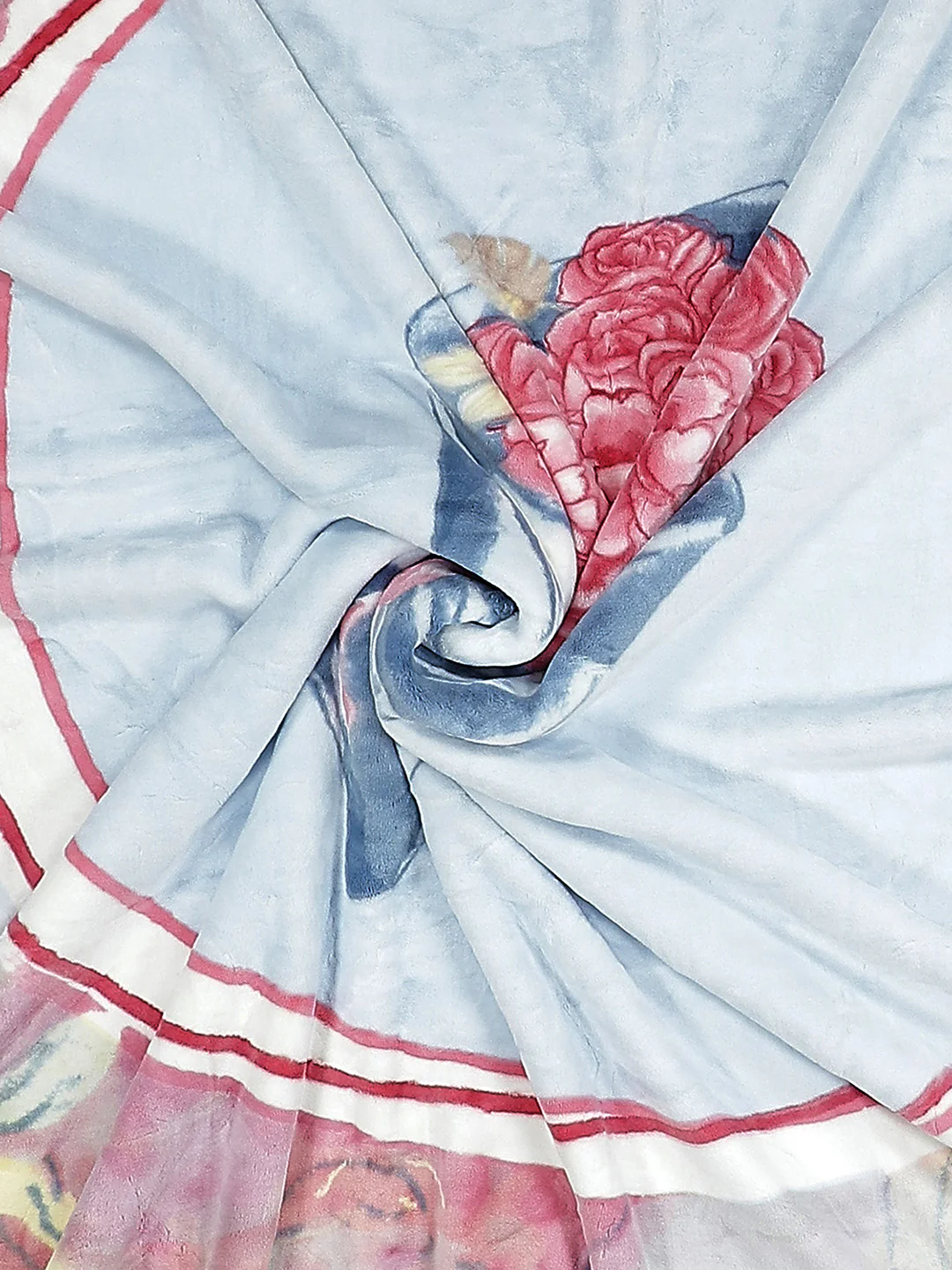Printed Single Bed Blanket for Mild Winter -2 Ply - Image 7