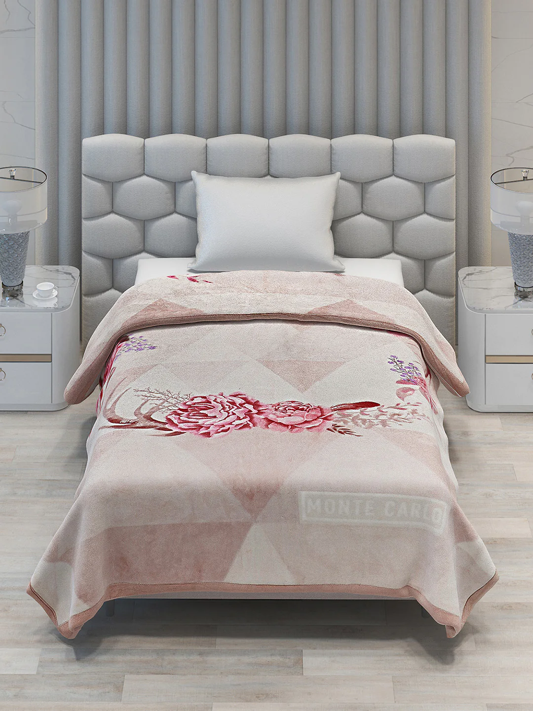 Printed Single Bed Blanket for Mild Winter -2 Ply - Image 2