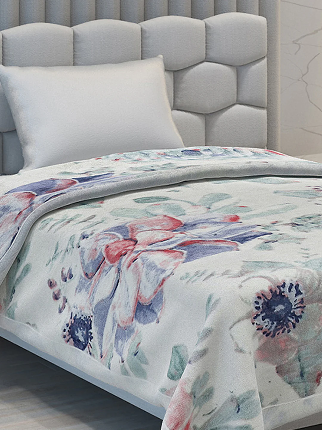 Printed Single Bed Blanket for Mild Winter -2 Ply - Image 4