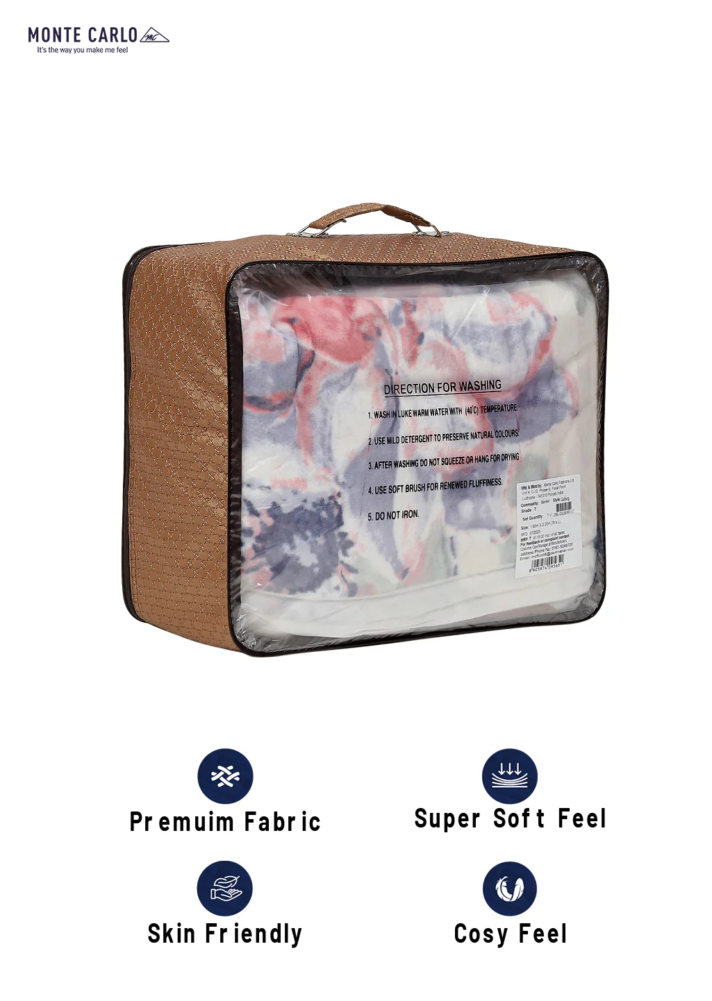 Printed Single Bed Blanket for Mild Winter -2 Ply - Image 8