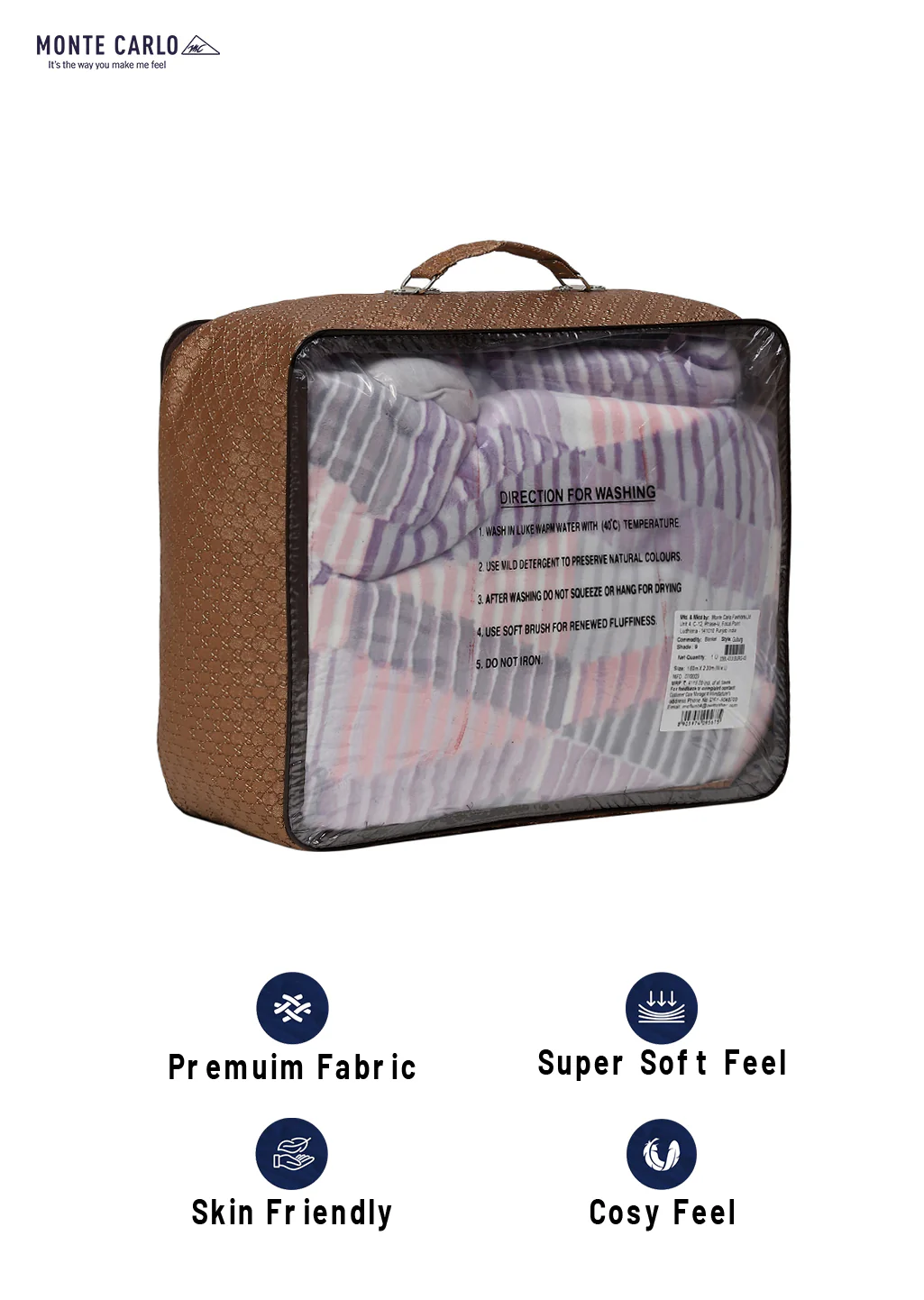 Printed Single Bed Blanket for Mild Winter -2 Ply - Image 8