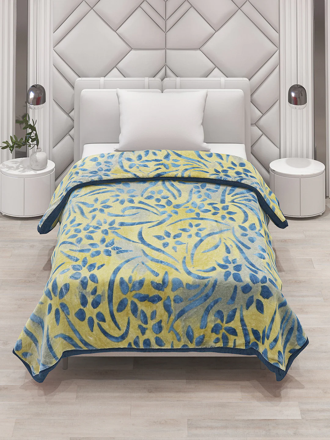 Printed Single Bed Blanket for Mild Winter -2 Ply - Image 2