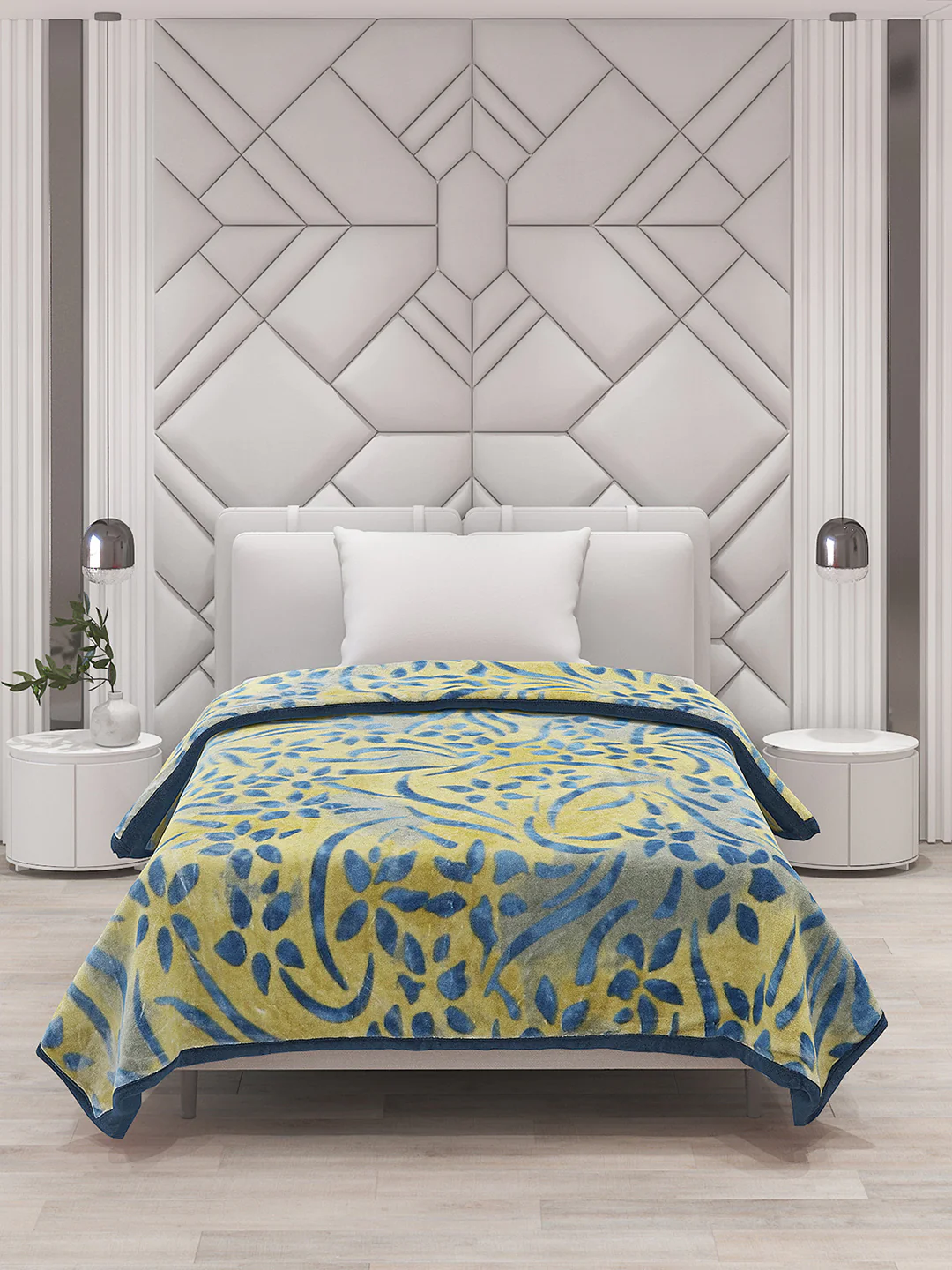 Printed Single Bed Blanket for Mild Winter -2 Ply - Image 3