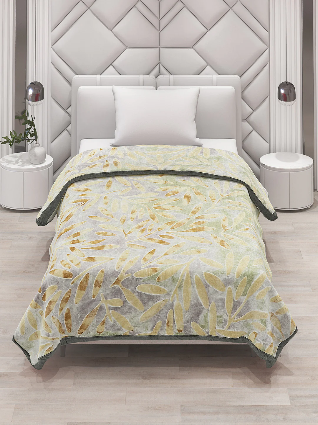 Printed Single Bed Blanket for Mild Winter -2 Ply - Image 2