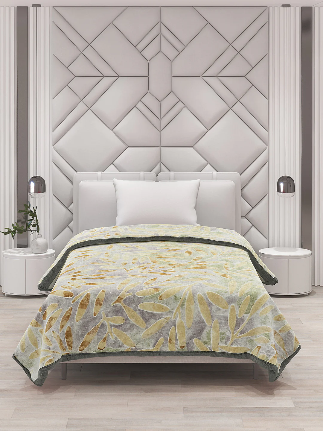 Printed Single Bed Blanket for Mild Winter -2 Ply - Image 3