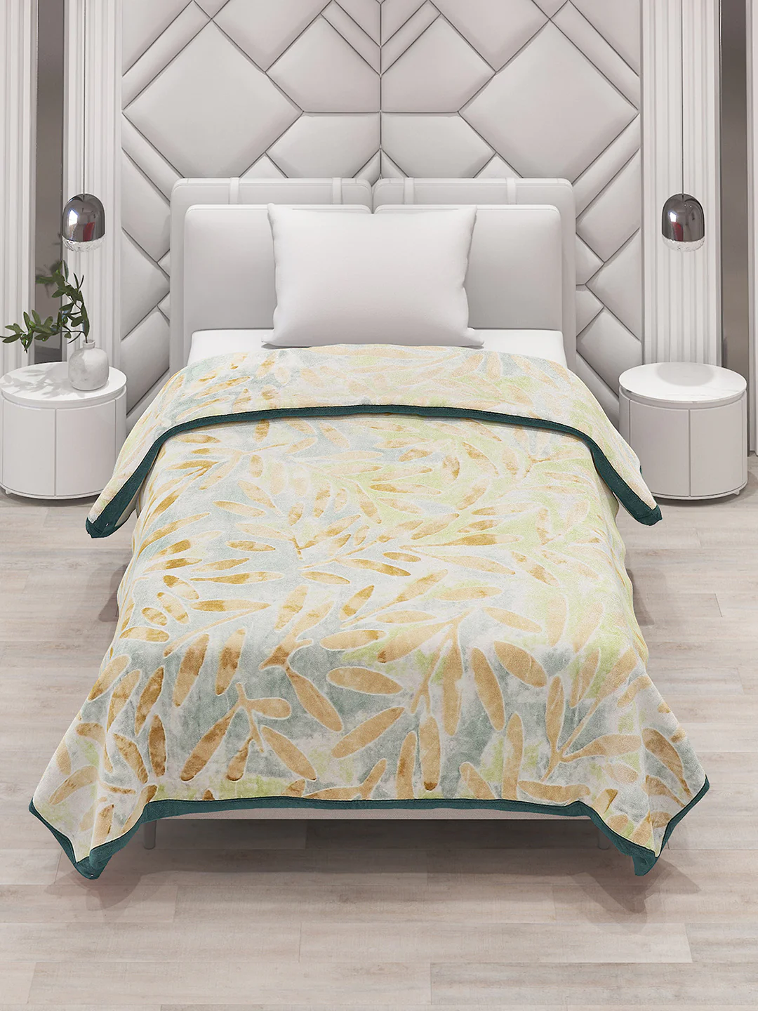 Printed Single Bed Blanket for Mild Winter -2 Ply - Image 2