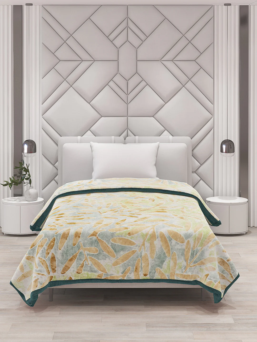 Printed Single Bed Blanket for Mild Winter -2 Ply - Image 3