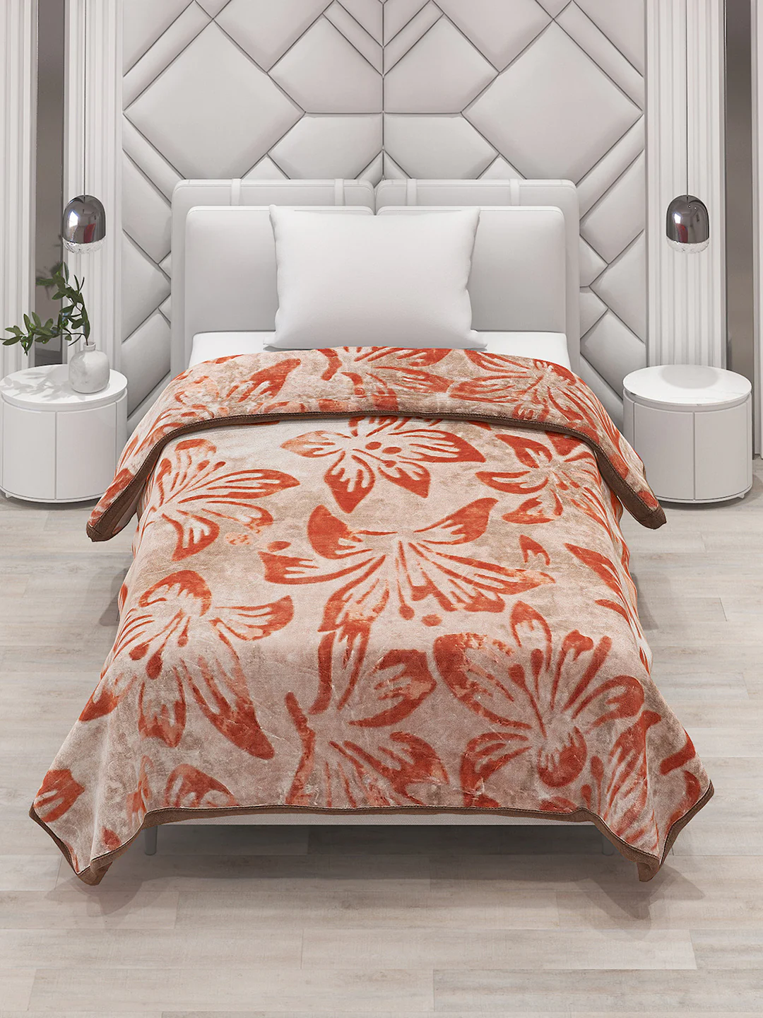 Printed Single Bed Blanket for Mild Winter -2 Ply - Image 2